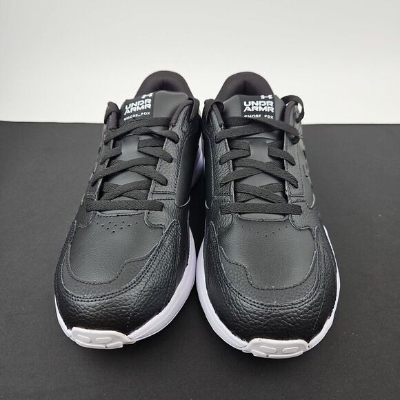 Under Armour Edge LTHR Black White 3028375-001 Men's Size 14 - Picture 2 of 7